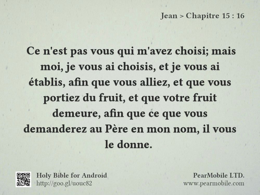 Jean, Chapitre 15:16